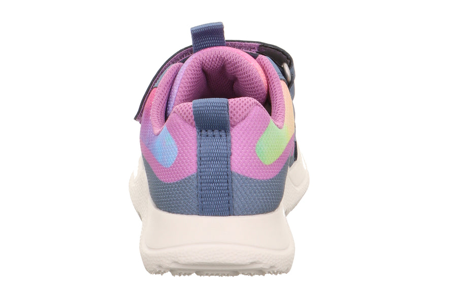 Superfit Rush Double Velcro Trainer Blue/Pink