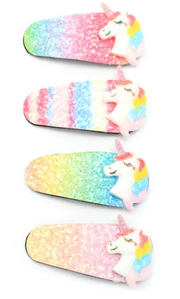 Unicorn Motif Glitter Sleepies 6cm - Elves & the Shoemaker