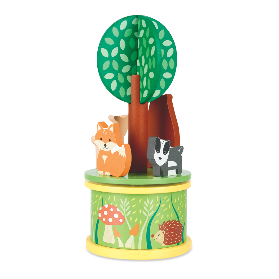 Woodland Wooden musical carousel