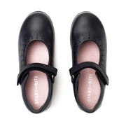 Start Rite Mary Jane - Black Leather Riptape Mary Jane School Shoes - Elves & the Shoemaker