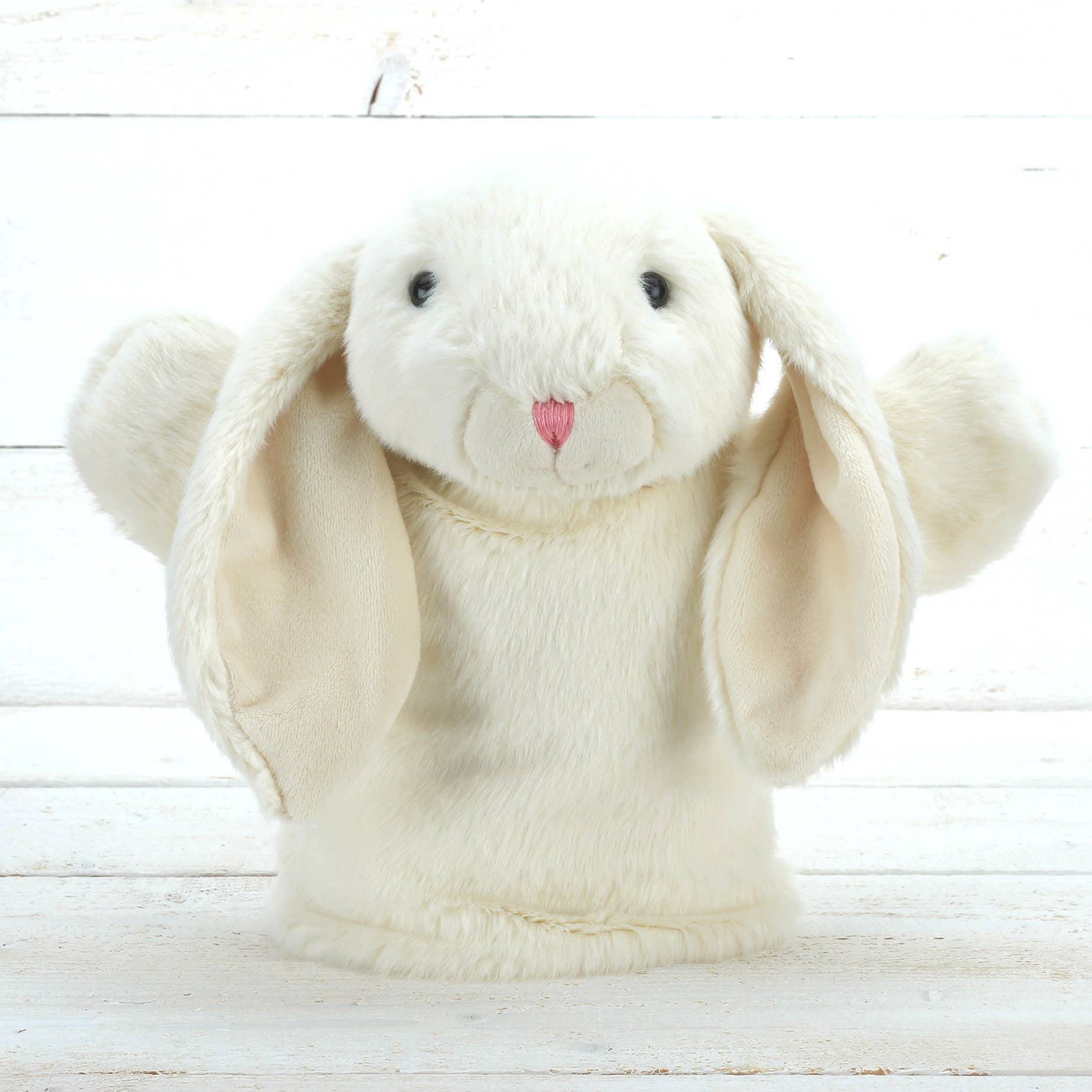 Jomanda Cream Bunny Hand Puppet - Elves & the Shoemaker