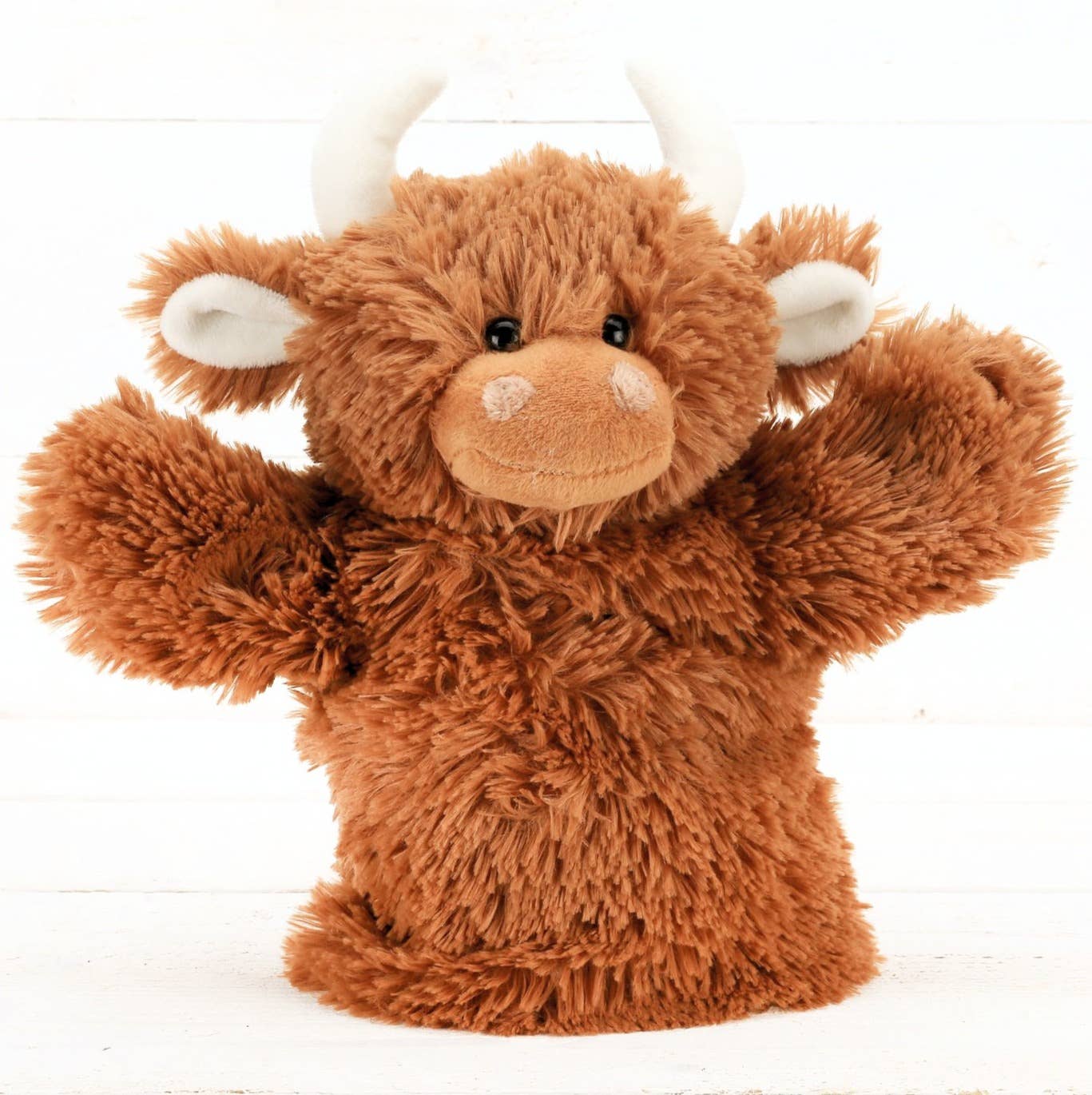 Jomanda Highland Brown Cow Hand Puppet - Elves & the Shoemaker