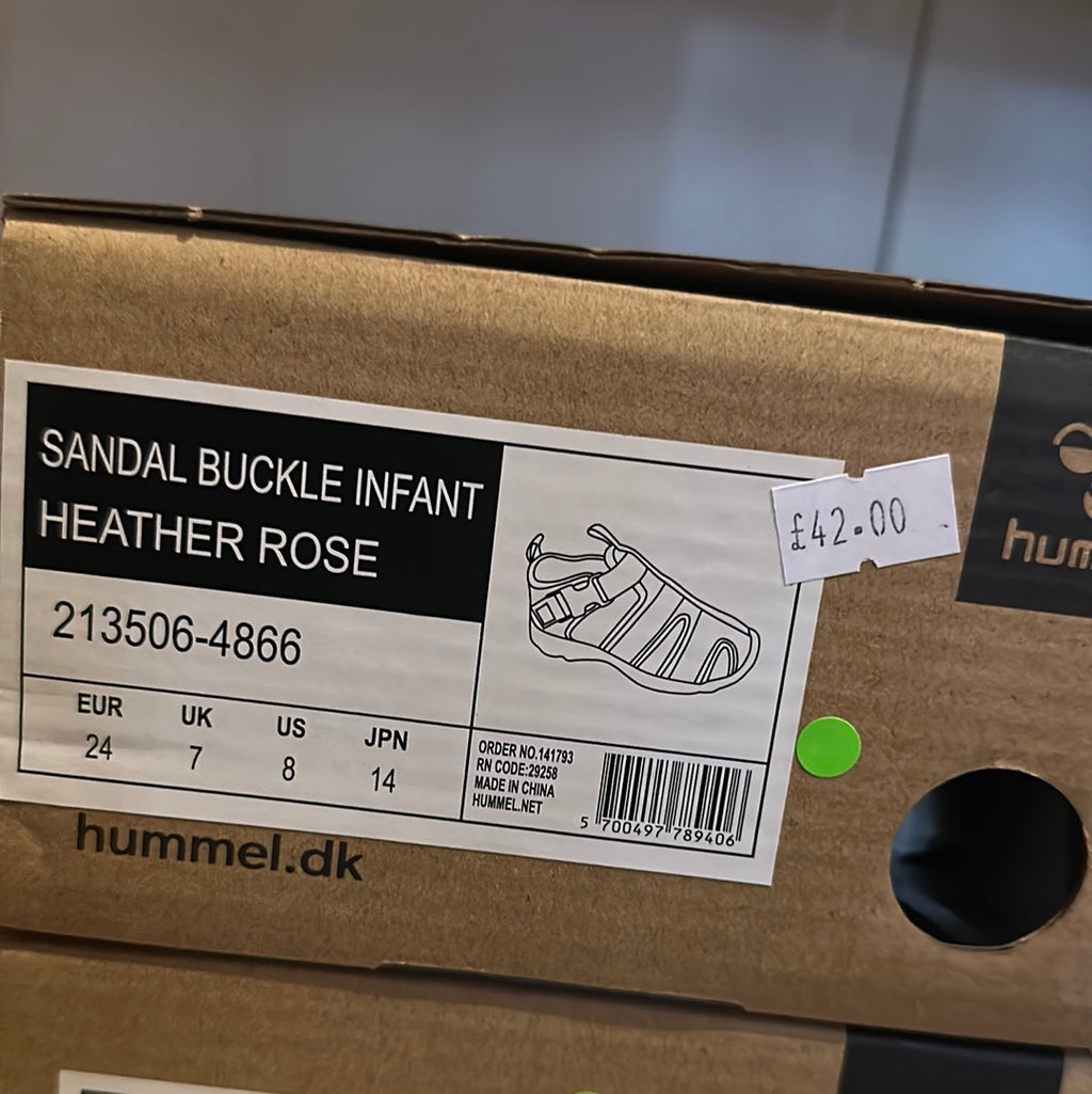 Copy of Hummel sandal buckle infant heather rose - Elves & the Shoemaker