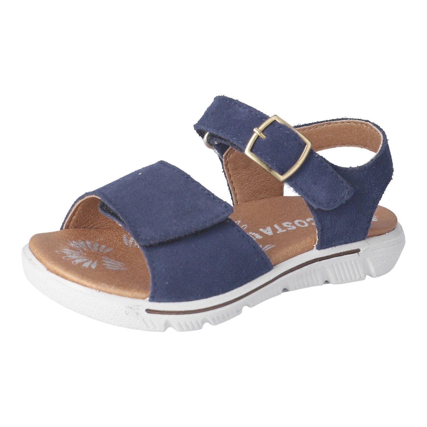 Ricosta Samira - Navy Leather Riptape Girls Sandal - Elves & the Shoemaker