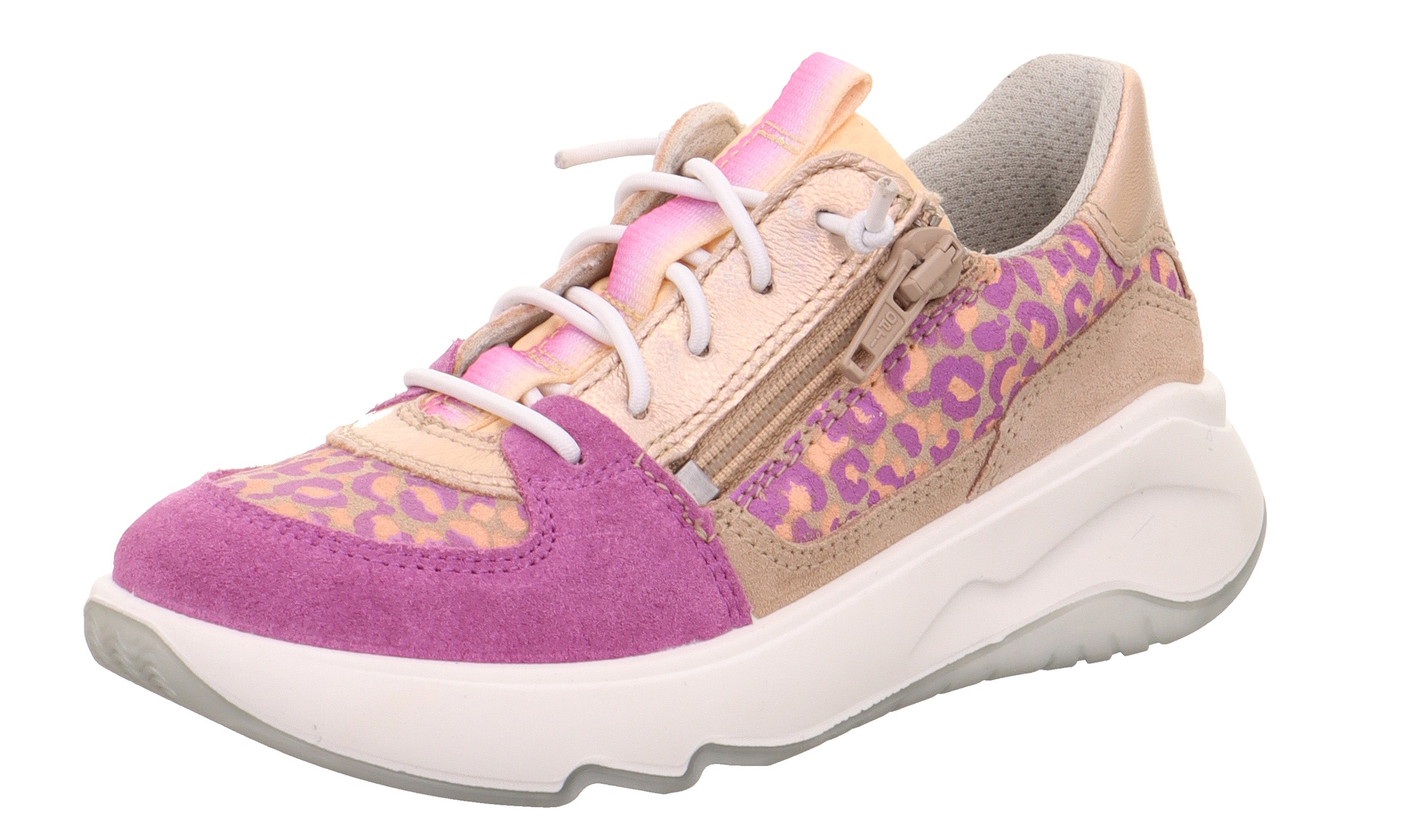 Superfit Melody - multicolour low sneaker with zip - Elves & the Shoemaker