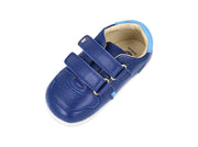 Bobux Step Up Riley First Walker Shoe Blueberry/Powder Blue - Elves & the Shoemaker