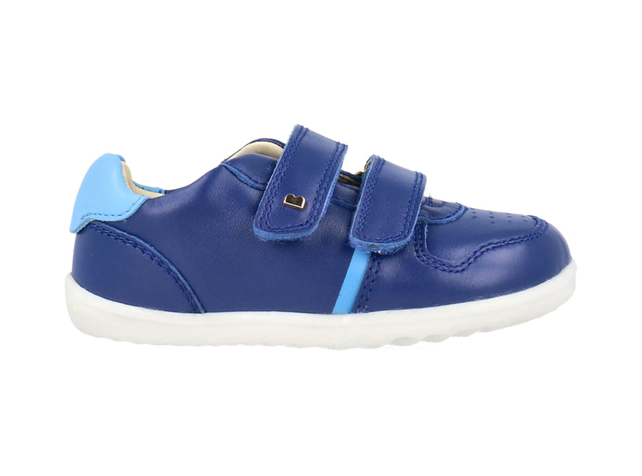 Bobux Step Up Riley First Walker Shoe Blueberry/Powder Blue - Elves & the Shoemaker