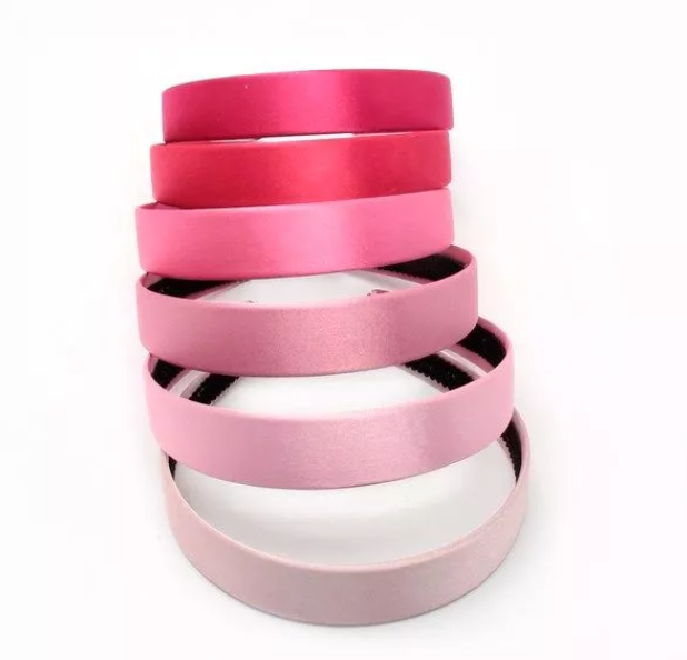 2.5cm Wide Pink Satin Aliceband - Elves & the Shoemaker