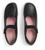 Start Rite Samba Black Leather Riptape School Shoes - Elves & the Shoemaker