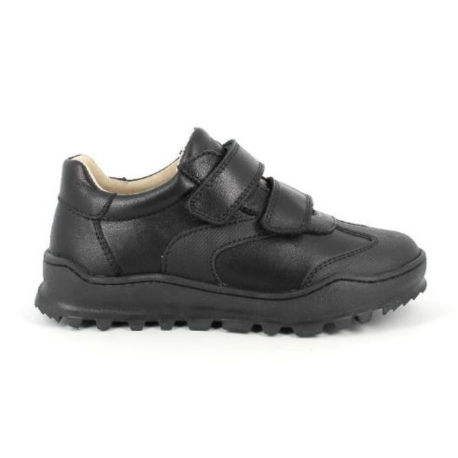 Primigi 4944500 - Black Leather Double Velcro School Shoe - Elves & the Shoemaker