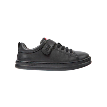 Camper Runner Black Riptape School Shoe - Elves & the Shoemaker