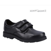 Hush Puppies Logan Black School Shoe - Elves & the Shoemaker