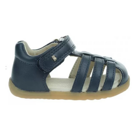 Bobux Step Up Roam - Navy Leather Closed Toe Sandal - Elves & the Shoemaker