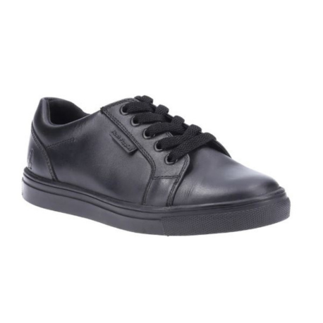 Hush Puppies Sam Senior - Black Lace Up School Shoe - Elves & the Shoemaker