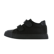 Shoesme Black Riptape Leather School Shoe - Elves & the Shoemaker