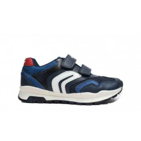 Geox Pavel Double Riptape Trainer - Navy Red - Elves & the Shoemaker