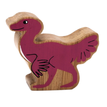 Lanka Kade Pink Caudipteryx Wooden Toy Dinosaur - Elves & the Shoemaker