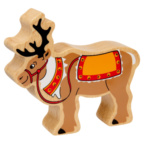 Lanka Kade Reindeer with Reins Wooden Toy - Elves & the Shoemaker