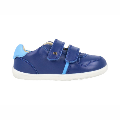 Bobux Step Up Riley First Walker Shoe Blueberry/Powder Blue - Elves & the Shoemaker