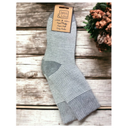 Jess & Lou Ribbed Grey Socks