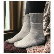 Jess & Lou Ribbed Grey Socks