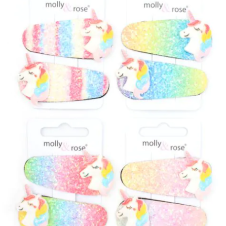 Unicorn Motif Glitter Sleepies 6cm - Elves & the Shoemaker