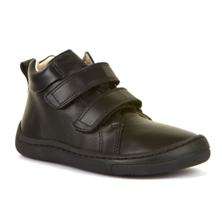 Froddo Alex H Barefoot Black Leather Riptape Ankle Boot