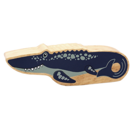 Lanka Kade Wooden Dinosaur - Blue Mosasaurus - Elves & the Shoemaker