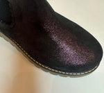 Petasil Gladis Bordo Glitter Leather Ankle Boot - Elves & the Shoemaker