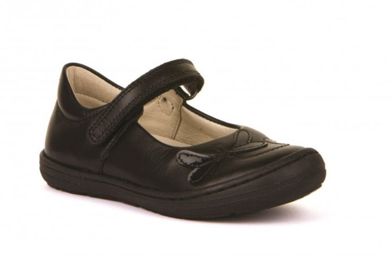 Froddo Mia DF Mary Jane Black leather School shoe - Elves & the Shoemaker