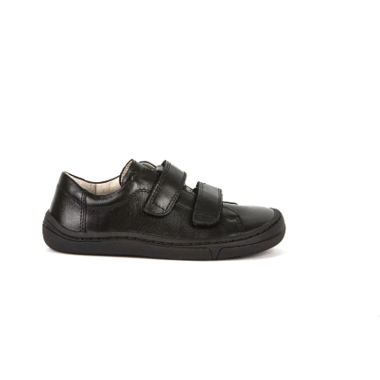 Froddo Alex Barefoot Black Leather School Shoe - Elves & the Shoemaker