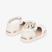 Camper Twins - Cat Beige Leather Closed Toe Sandal - Elves & the Shoemaker