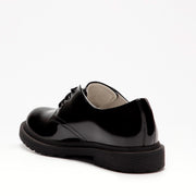 Lelli KellyMiss LK Elaine Black Patent Leather Lace Up School Shoe - Elves & the Shoemaker