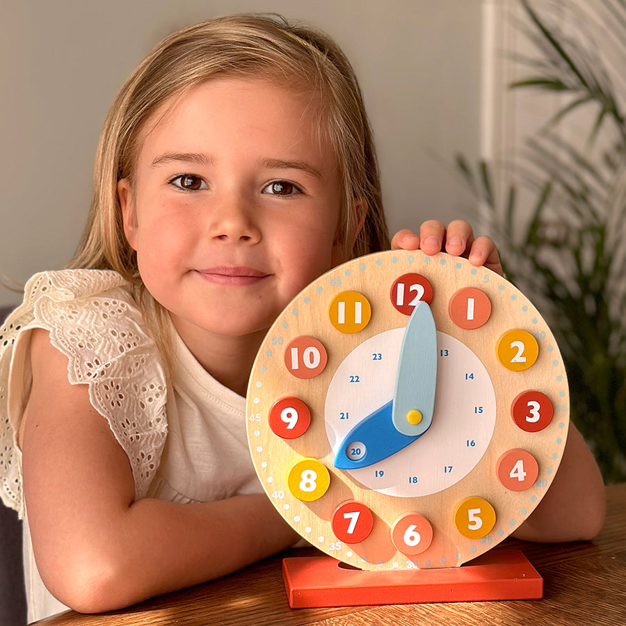 Mentari Teaching Clock - Wooden Toy - Elves & the Shoemaker