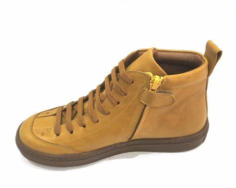 Petasil Esme Leather Ankle Boot - Mustard - Elves & the Shoemaker