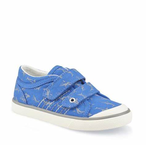 Start Rite Wave - Blue Shark Riptape Canvas Shoe - Elves & the Shoemaker