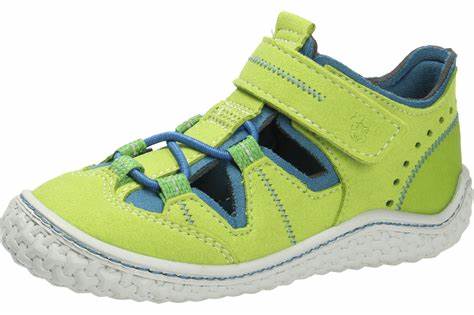 Ricosta Jerry Water Safe Closed Toe Barefoot Sandal green blue - Elves & the Shoemaker