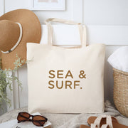 Sea & Surf Holiday Tote Bag - Elves & the Shoemaker