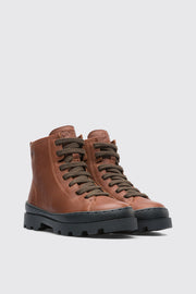 Camper Brutus Brown Leather Ankle Boot - Elves & the Shoemaker