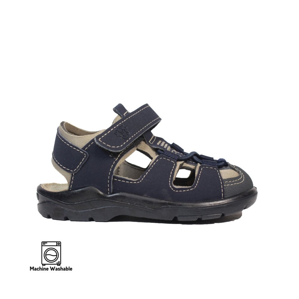 Ricosta Gery Water Safe Closed Toe Sandal black/grey - Elves & the Shoemaker