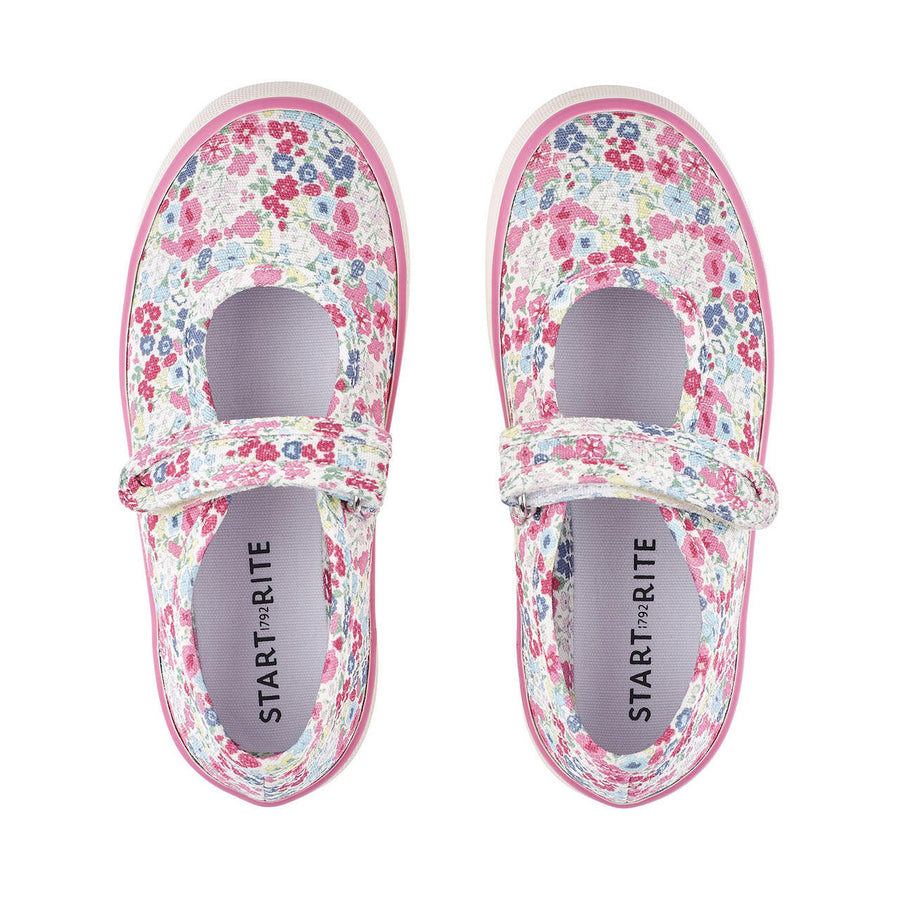 Start Rite Blossom - Pink Riptape Canvas Shoe - Elves & the Shoemaker