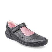 Start Rite Spirit - Black Leather Mary Jane Riptape Girls School Shoe - Elves & the Shoemaker