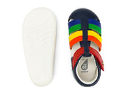 Bobux IWalk Tidal Closed Sandal Navy Multi - Elves & the Shoemaker