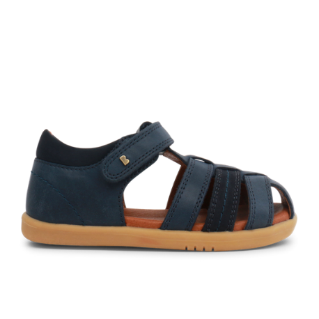 Bobux IWalk Roam - Navy Leather Closed Toe Sandal - Elves & the Shoemaker