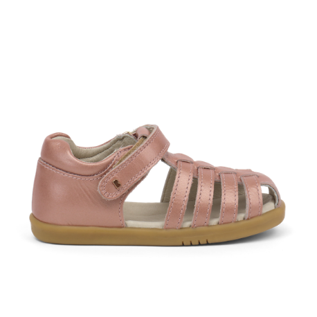 Bobux I Walk Jump Leather Closed Toe Sandal Rose Gold - Elves & the Shoemaker