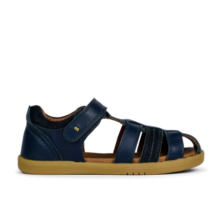 Bobux Kids+ Roam - Navy Leather Closed Toe Sandal - Elves & the Shoemaker