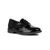 Geox Agata - Black Patent Leather Lace Up School Shoe - Elves & the Shoemaker