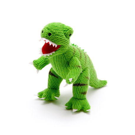 Best Years Knitted Green T-Rex Dinosaur - Elves & the Shoemaker