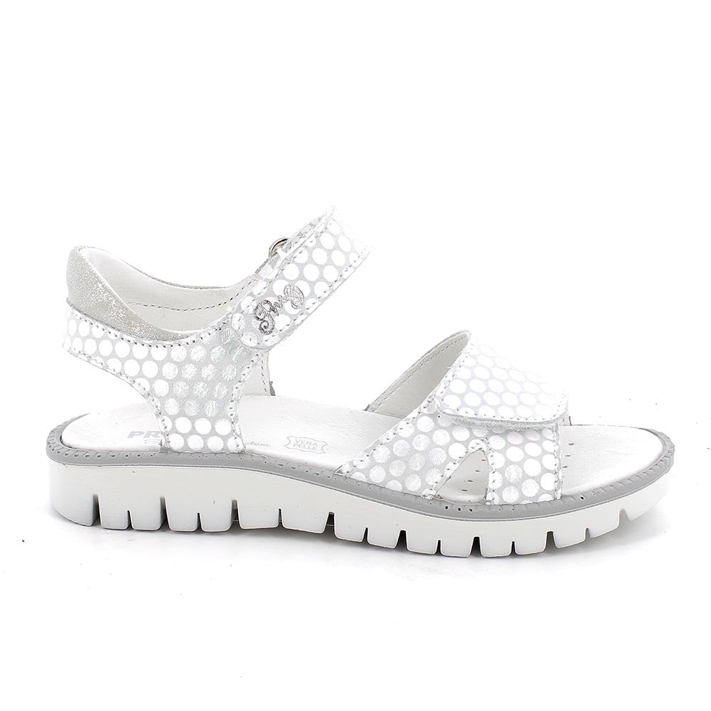 Primigi White Iridescent Sandal - Elves & the Shoemaker