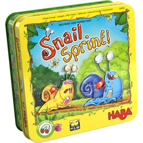 HABA Snail Sprint- Travel Game - Elves & the Shoemaker